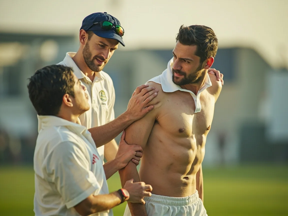 Player profile photograph of a wrist spinner in training