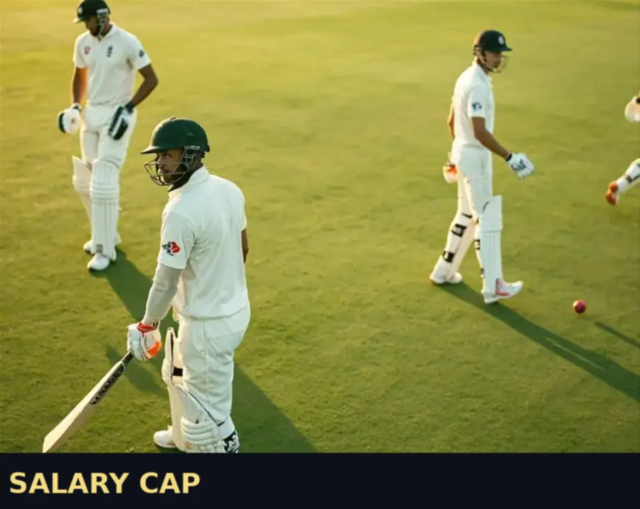 Salary cap allocation chart showing how to split 100 credits across 11 players