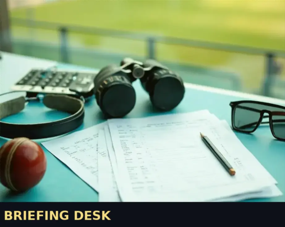 Press workspace before matchday with a beginner reference briefing ready