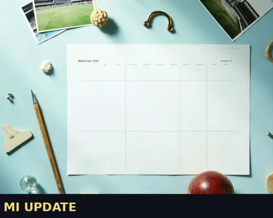 Mumbai Indians squad update graphic